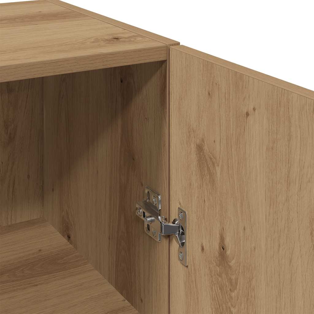 Wall Mounted Cabinet Artisian Oak 34.5x34x90 cm Engineered Wood